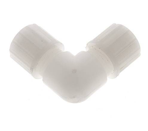 Racor de compresión codo 10x4mm PVDF 10 bar PVC y PA
