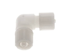 Racor de compresión codo 10x4mm PVDF 10 bar PVC y PA