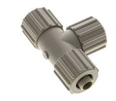 Racor de compresión en T de PP 15x9mm 10 bar PVC y PA