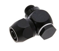 Accesorio de compresión de aluminio 12x9mm y G1/4'' con rosca macho 10 bar PVC y PA
