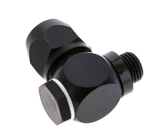Accesorio de compresión de aluminio 12x9mm y G1/4'' con rosca macho 10 bar PVC y PA