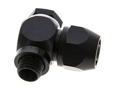 Accesorio de compresión de aluminio 12x9mm y G1/4'' con rosca macho 10 bar PVC y PA
