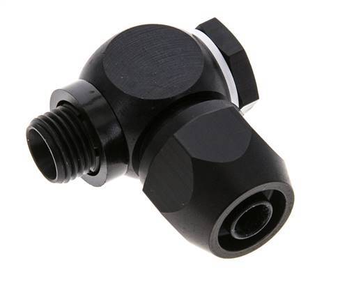 Accesorio de compresión de aluminio 12x9mm y G1/4'' con rosca macho 10 bar PVC y PA