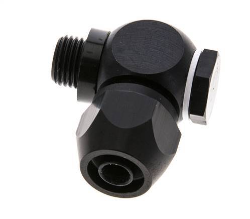 Accesorio de compresión de aluminio 12x9mm y G1/4'' con rosca macho 10 bar PVC y PA