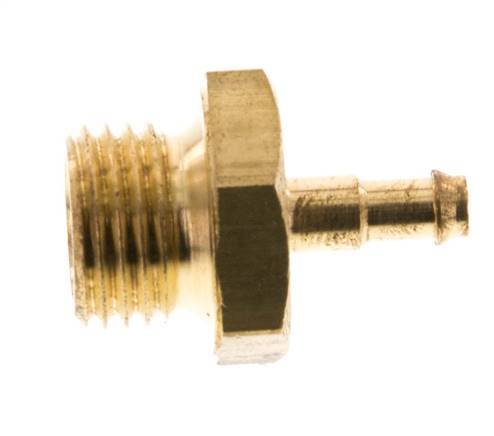 Barra de manguera de latón de 4 mm y G1/4'' macho [2 piezas]