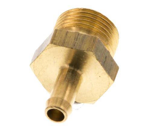 Barra de manguera de latón de 6 mm y G3/8'' macho [2 piezas]