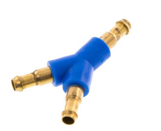 Conector de manguera en Y de latón/plástico de 4 mm [2 piezas]