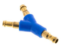 Conector de manguera en Y de latón/plástico de 4 mm [2 piezas]