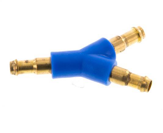 Conector de manguera en Y de latón/plástico de 4 mm [2 piezas]