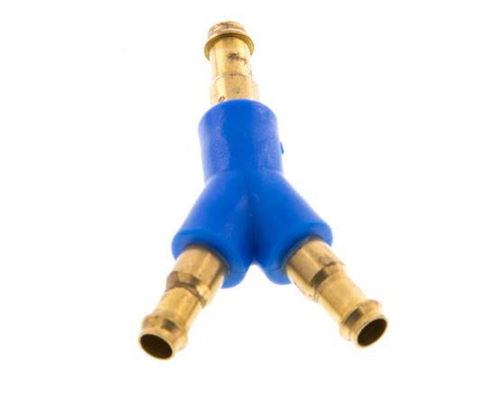Conector de manguera en Y de latón/plástico de 4 mm [2 piezas]