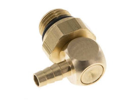 Codo de latón de 4 mm y G1/8'' con rosca macho NBR giratorio