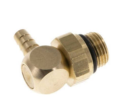 Codo de latón de 4 mm y G1/8'' con rosca macho NBR giratorio