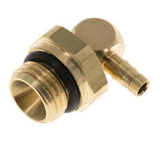 Codo de latón de 4 mm y G1/4'' con rosca macho NBR giratorio