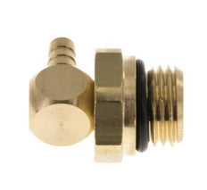 Codo de latón de 4 mm y G1/4'' con rosca macho NBR giratorio