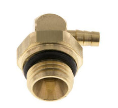 Codo de latón de 4 mm y G1/4'' con rosca macho NBR giratorio
