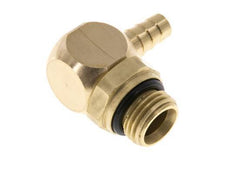 Codo de latón de 6 mm y G1/4'' con rosca macho NBR giratorio