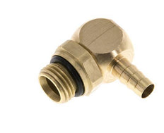 Codo de latón de 6 mm y G1/4'' con rosca macho NBR giratorio