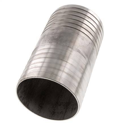 Conector de manguera de acero inoxidable 1.4301 de 100 mm (4'')