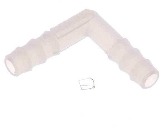 Conector de manguera codo de PVDF de 6 mm (1/4'') [2 piezas]