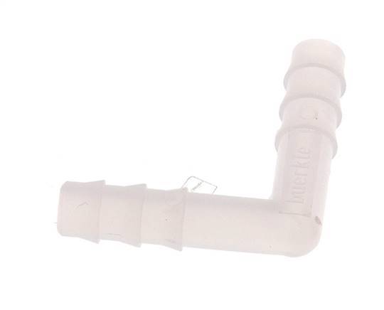 Conector de manguera codo de PVDF de 6 mm (1/4'') [2 piezas]