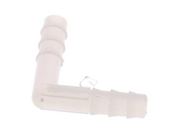Conector de manguera codo de PVDF de 6 mm (1/4'') [2 piezas]