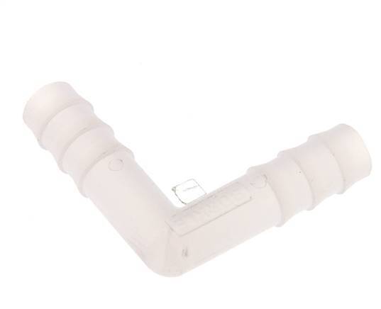 Conector de manguera codo de PVDF de 9 mm (3/8'') [2 piezas]