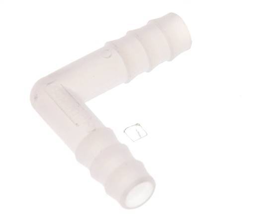Conector de manguera codo de PVDF de 9 mm (3/8'') [2 piezas]