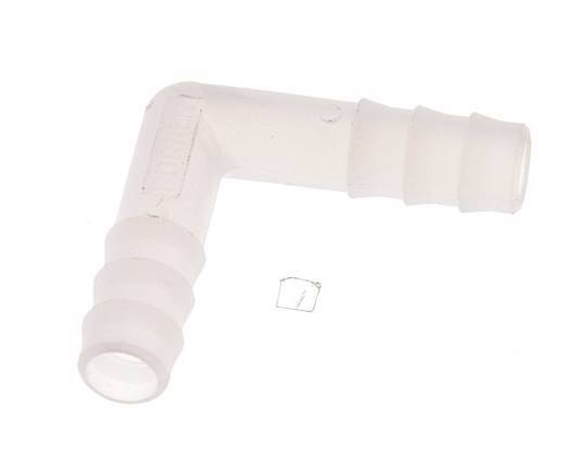 Conector de manguera codo de PVDF de 9 mm (3/8'') [2 piezas]