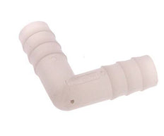 Conector de manguera codo de PVDF de 13 mm (1/2'') [2 piezas]
