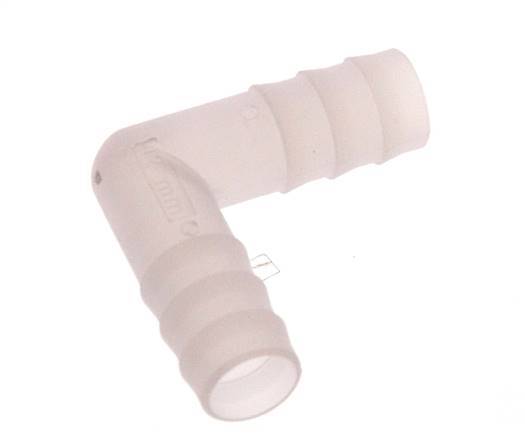 Conector de manguera codo de PVDF de 13 mm (1/2'') [2 piezas]