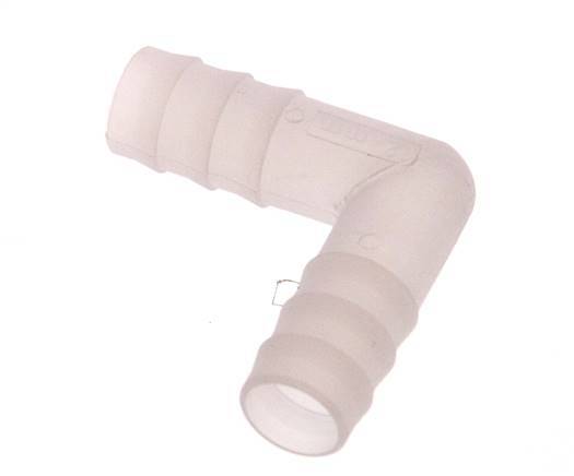 Conector de manguera codo de PVDF de 13 mm (1/2'') [2 piezas]