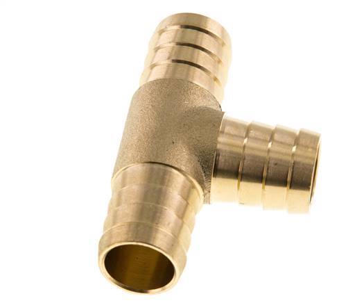 Conector de manguera en T de latón de 19 mm (3/4'')