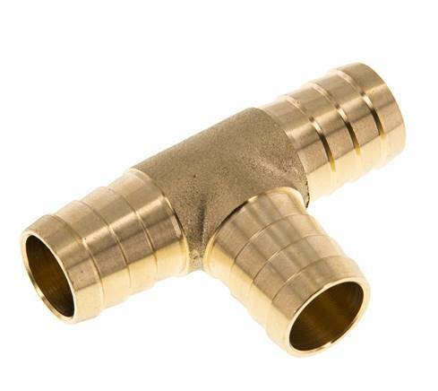 Conector de manguera en T de latón de 19 mm (3/4'')