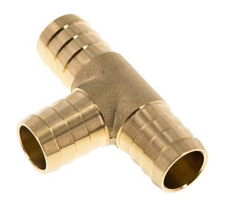 Conector de manguera en T de latón de 19 mm (3/4'')
