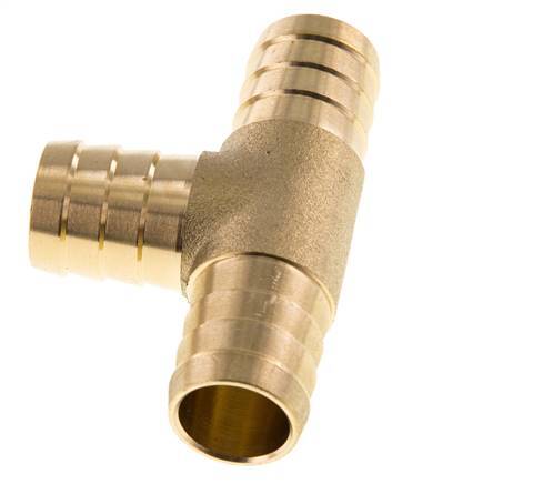 Conector de manguera en T de latón de 19 mm (3/4'')