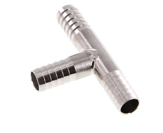 Conector de manguera en T de acero inoxidable 1.4301 de 9 mm (3/8'')