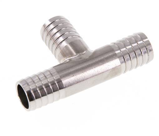 Conector de manguera en T de acero inoxidable 1.4301 de 13 mm (1/2'')
