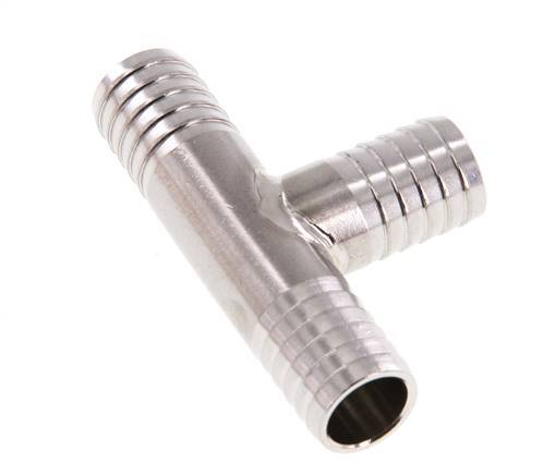 Conector de manguera en T de acero inoxidable 1.4301 de 13 mm (1/2'')