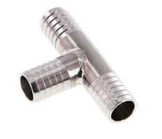 Conector de manguera en T de acero inoxidable 1.4301 de 13 mm (1/2'')