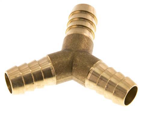 Conector de manguera en Y de latón de 13 mm (1/2'')