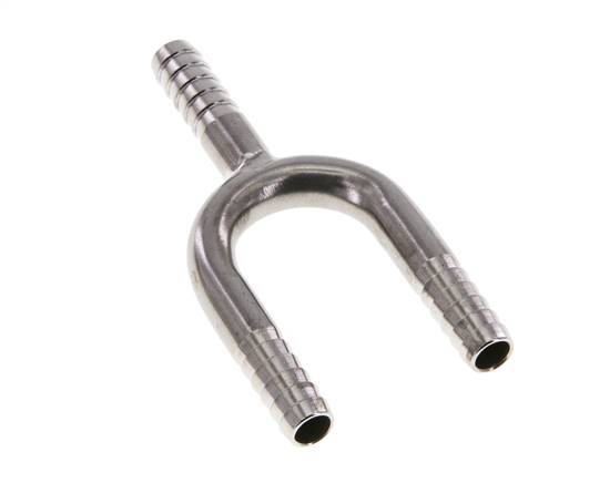 Conector de manguera en Y de acero inoxidable 1.4301 de 6 mm (1/4'')