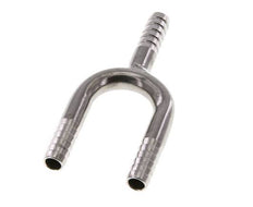Conector de manguera en Y de acero inoxidable 1.4301 de 6 mm (1/4'')
