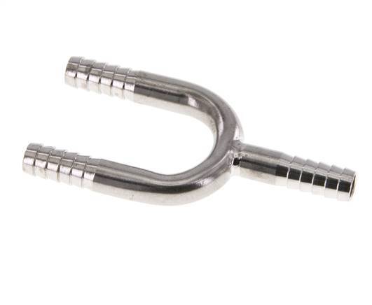 Conector de manguera en Y de acero inoxidable 1.4301 de 6 mm (1/4'')