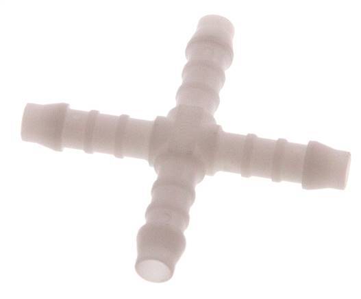 Conector de manguera en cruz de 6 mm (1/4'') de POM [5 piezas]