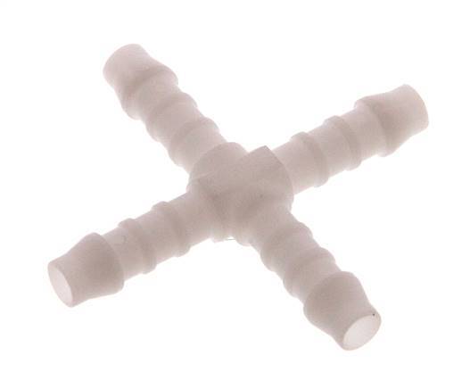 Conector de manguera en cruz de 6 mm (1/4'') de POM [5 piezas]