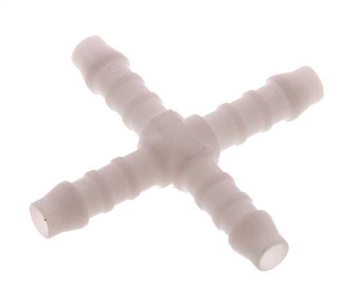 Conector de manguera en cruz de 6 mm (1/4'') de POM [5 piezas]