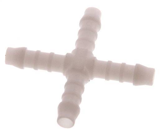 Conector de manguera en cruz de 6 mm (1/4'') de POM [5 piezas]
