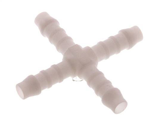 Conector de manguera en cruz de 6 mm (1/4'') de POM [5 piezas]