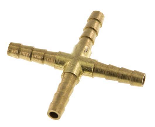 Conector de manguera en cruz de 5 mm [2 piezas] de latón