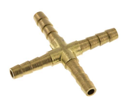 Conector de manguera en cruz de 5 mm [2 piezas] de latón